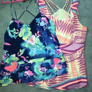 Brightly colored summer tank tops
